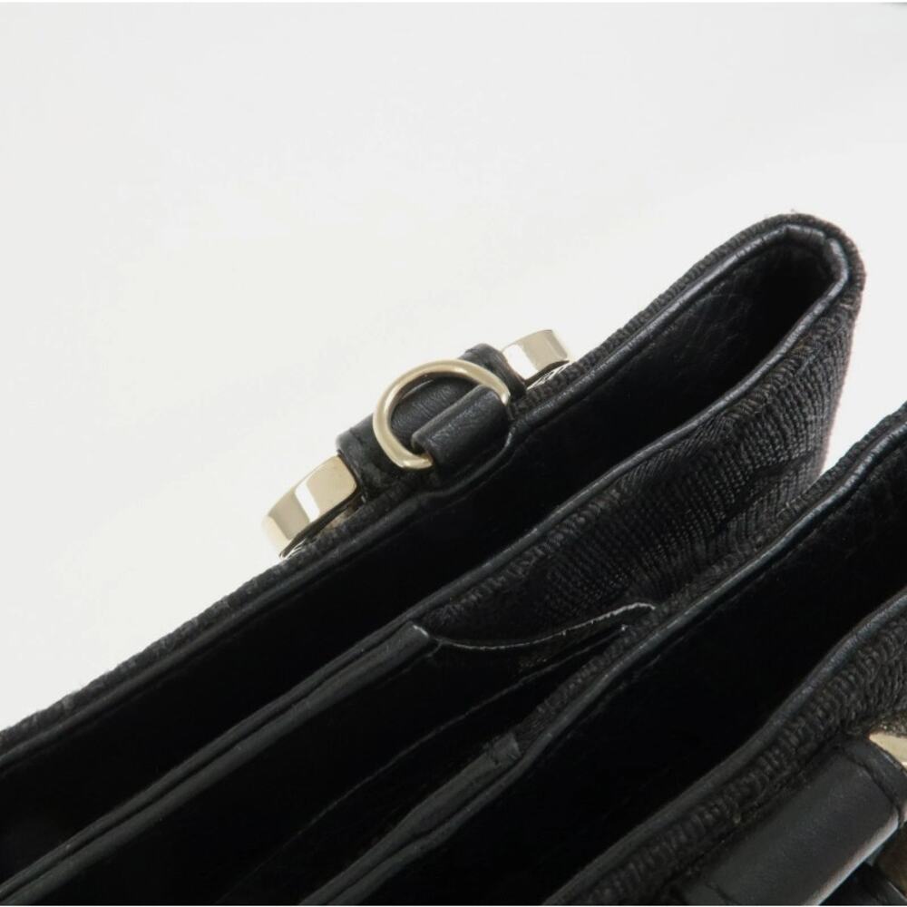 💎✨Beautiful✨💎Authentic BVLGARI Logo Mania Canvas Leather 2Way Bag Shoulder Bag - Picture 9 of 15